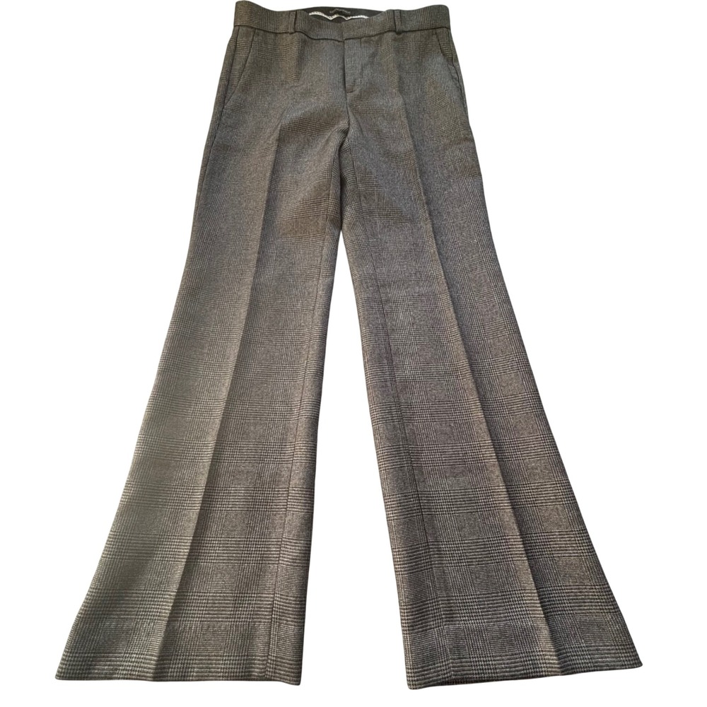 Banana Republic Dress Pants Womens
10 L Grey Plaid Metallic Logan Academia Chic